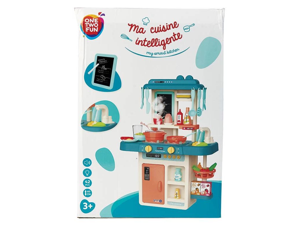 COZINHA COM LUZ SOM E VAPOR ONE TWO FUN 45X18X60CM