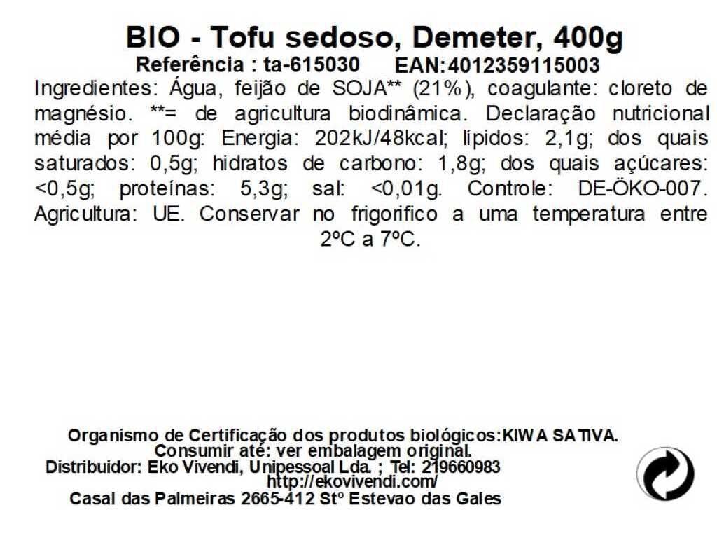 TOFU SEDOSO TAIFUN BIO 400G image number 1