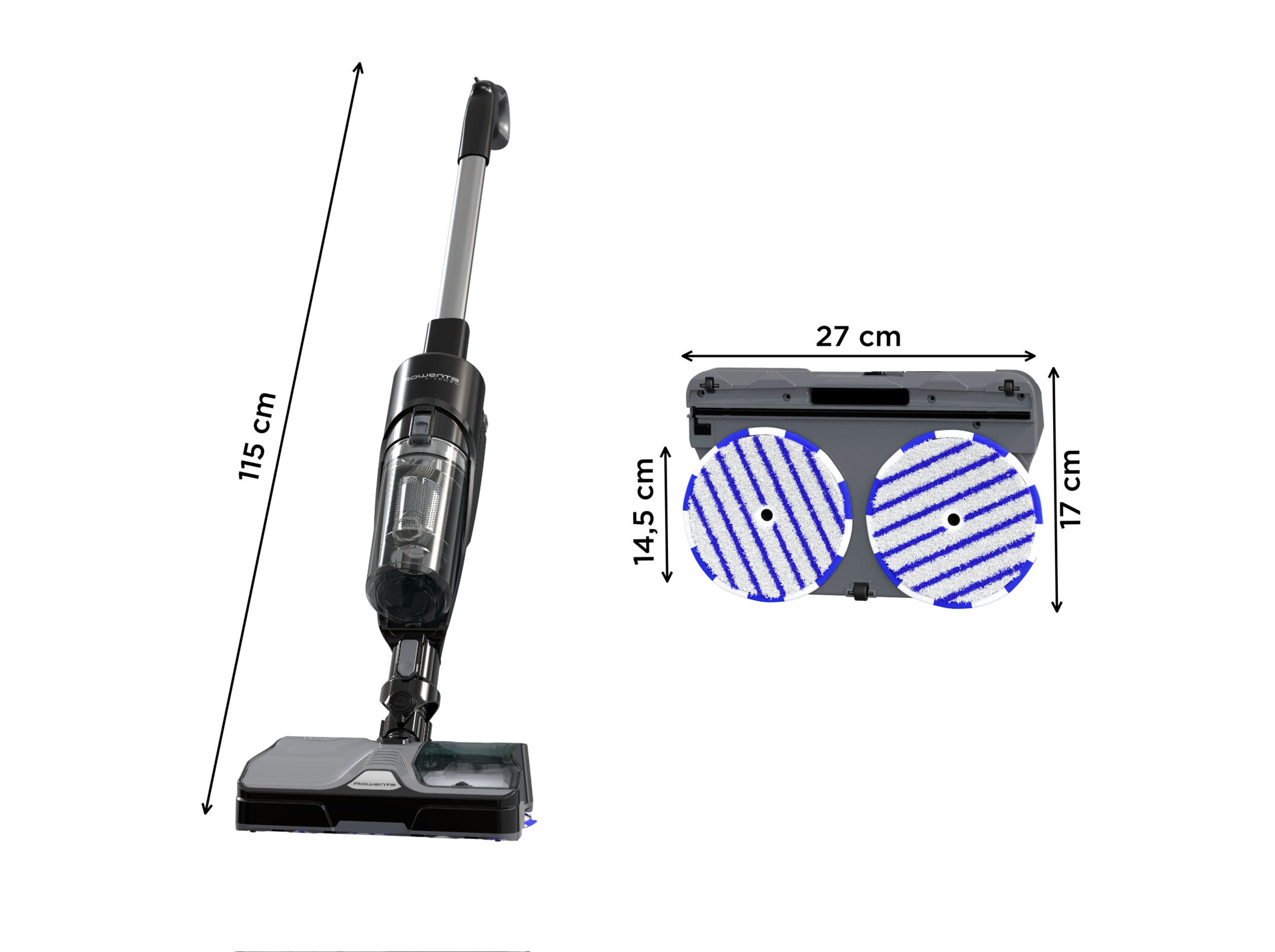 ASPIRADOR VERTICAL ROWENTA GZ3039WO X-COMBO 2 EM 1 ASPIRA E LAVA SEM FIOS image number 6
