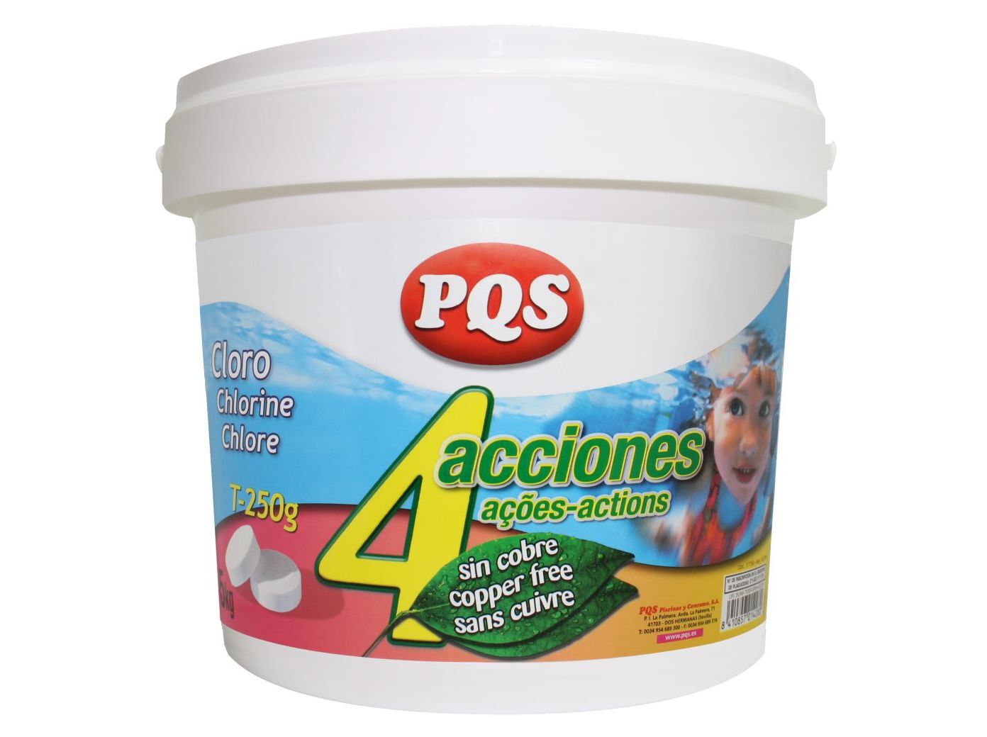 CLORO 4 A&Ccedil;&Otilde;ES PQS T-250G 5KG