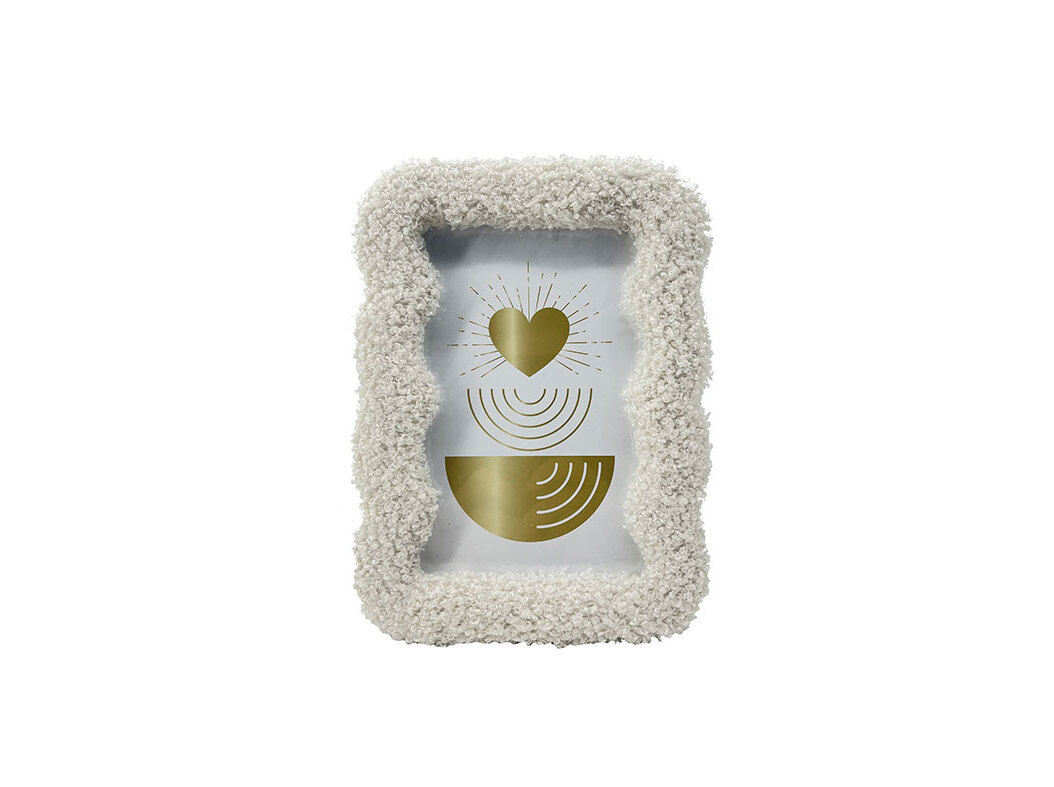 MOLDURA EM PELUCIA ACTUEL MARFIM 13.5X18.5CM