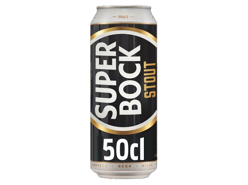 CERVEJA PRETA SUPER BOCK STOUT LATA 0.5L (SDR)