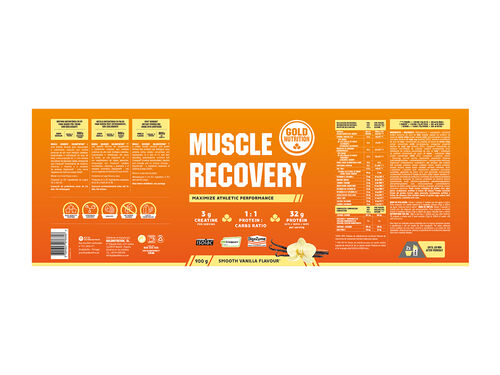 MUSCLE RECOVERY GOLDNUTRITION BAUNILHA 900 G image number 1