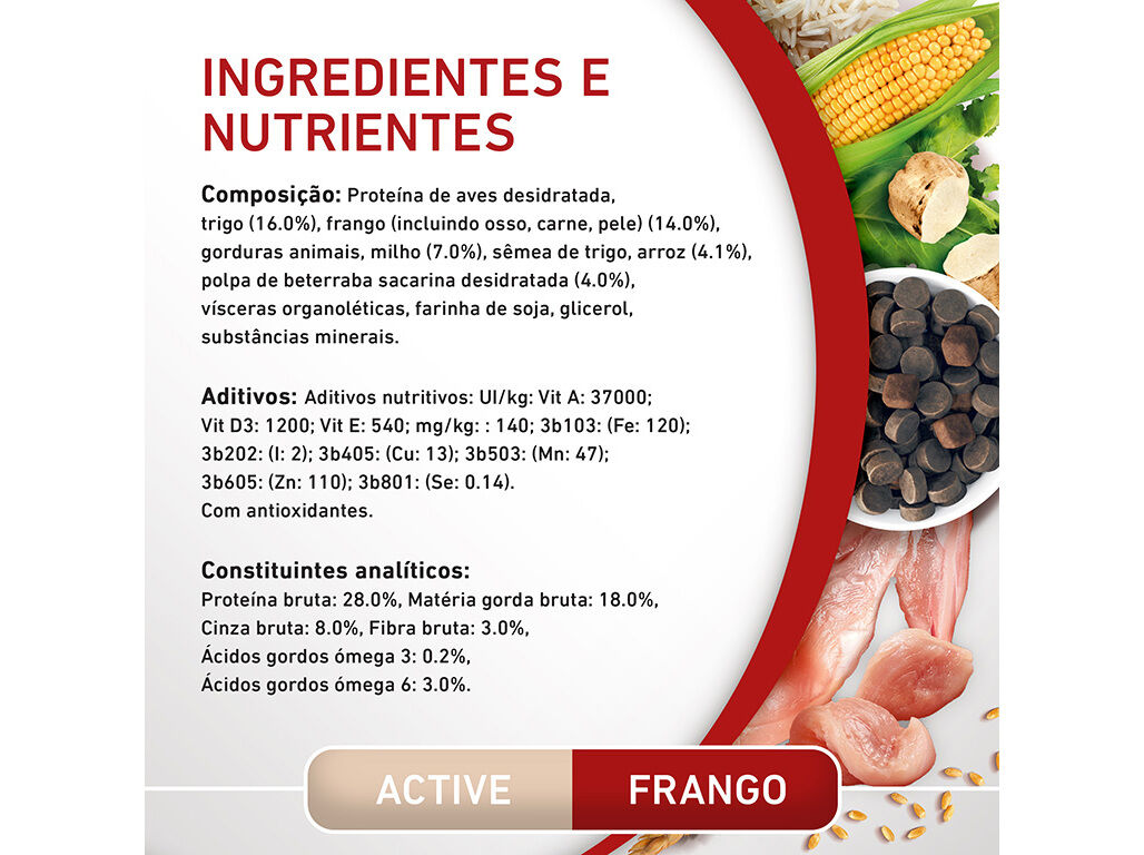 RA&Ccedil;&Atilde;O PARA C&Atilde;O PURINA ONE MINI ACTIVE COM FRANGO 3KG image number 6