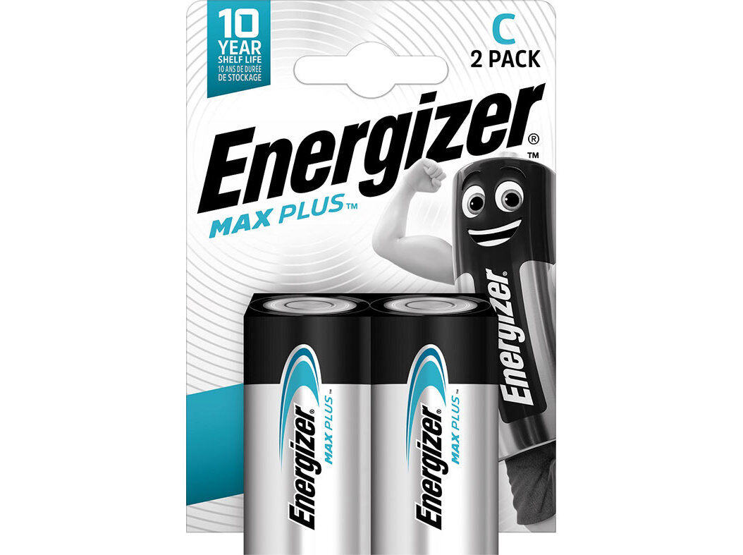 PILHA MAX PLUS ENERGIZER LR14-C PACK 2 UNIDADES image number 0