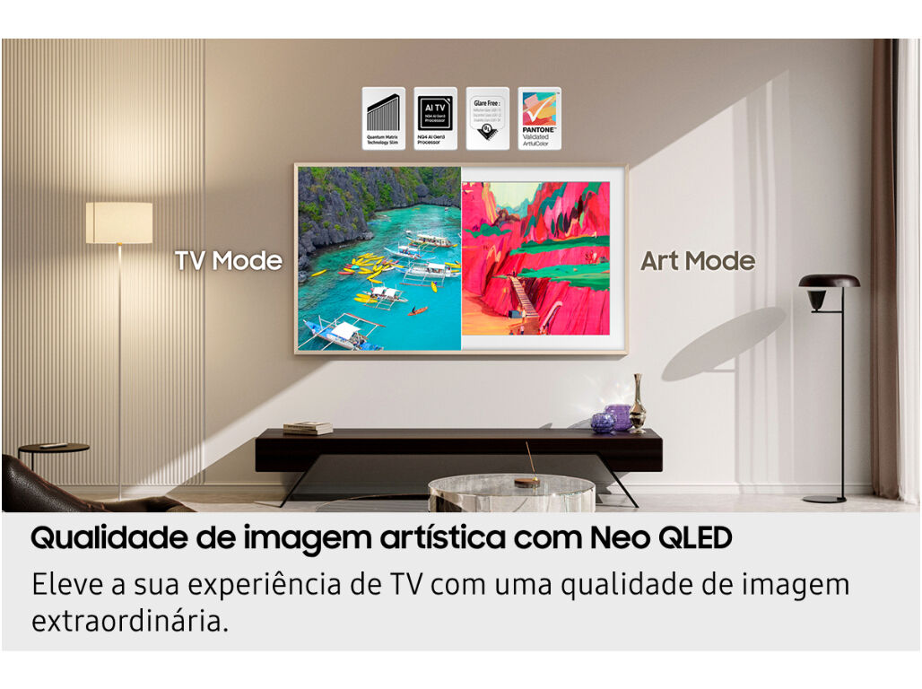 TV THE FRAME SAMSUNG TQ75LS03FWUXXC (75" 4K SMART TV AI 189CM) image number 3