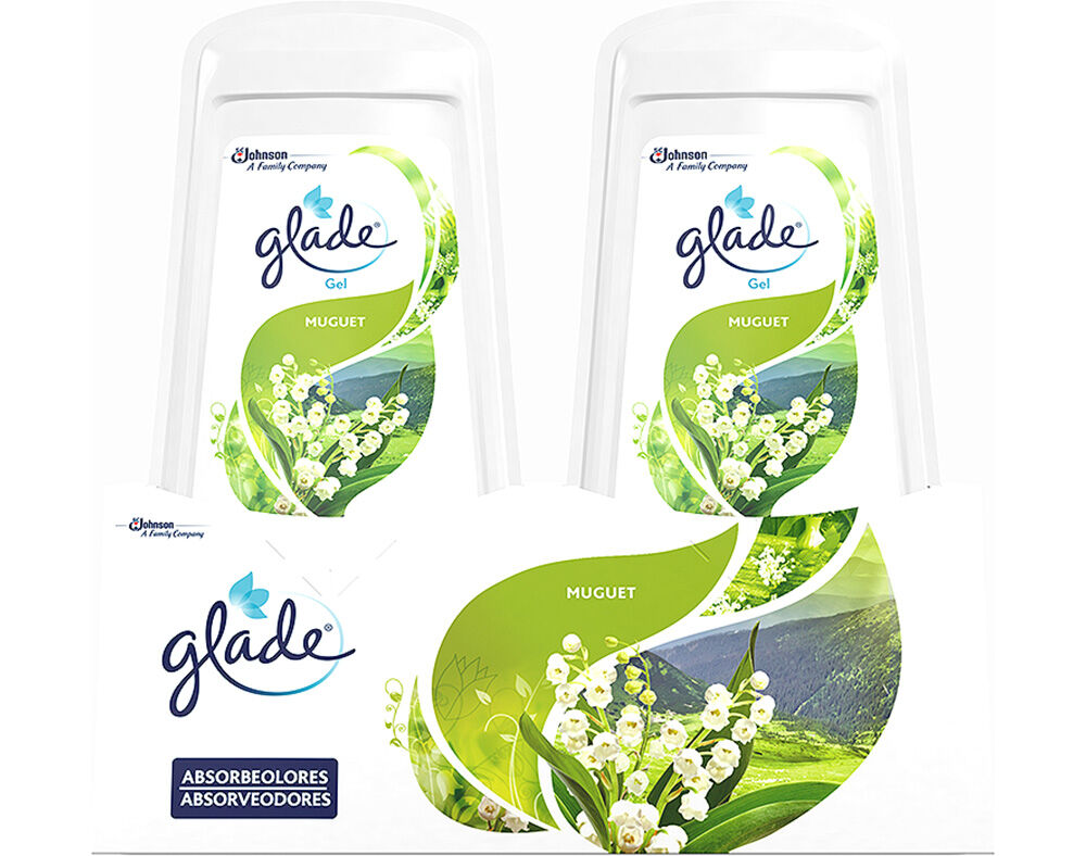 AMBIENTADOR GLADE ABSORVE FLORES PRIMAVERA 2X150G