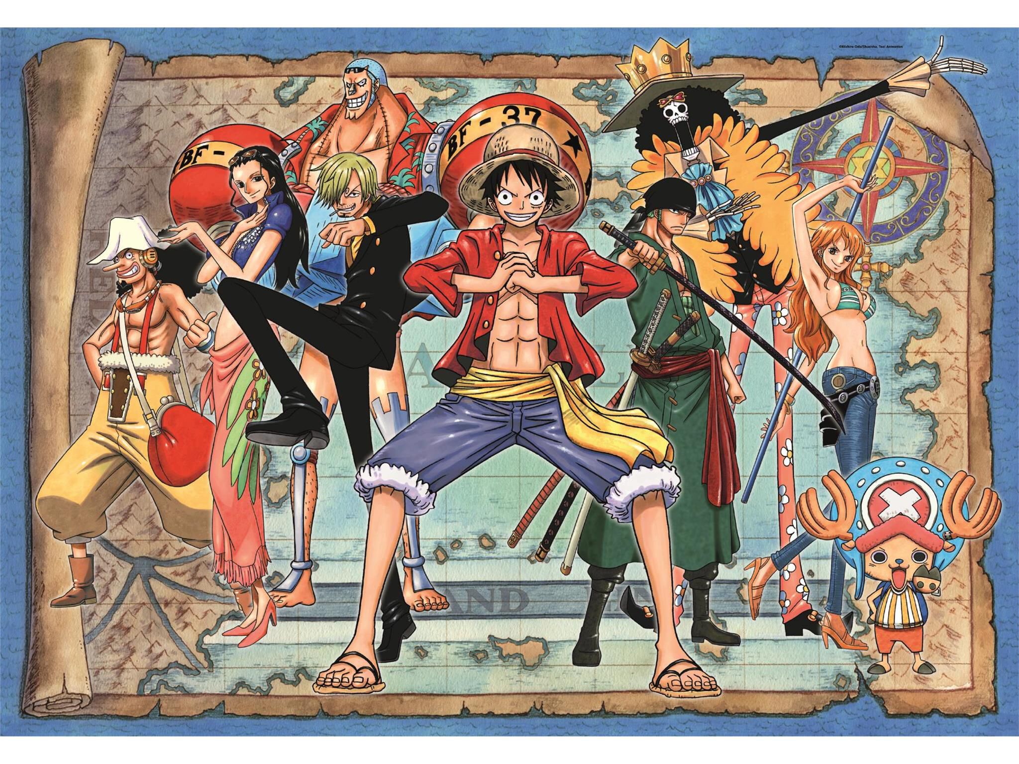 PUZZLE ANIME CLEMENTONI ONE PIECE CUBE 500 PE&Ccedil;AS image number 1