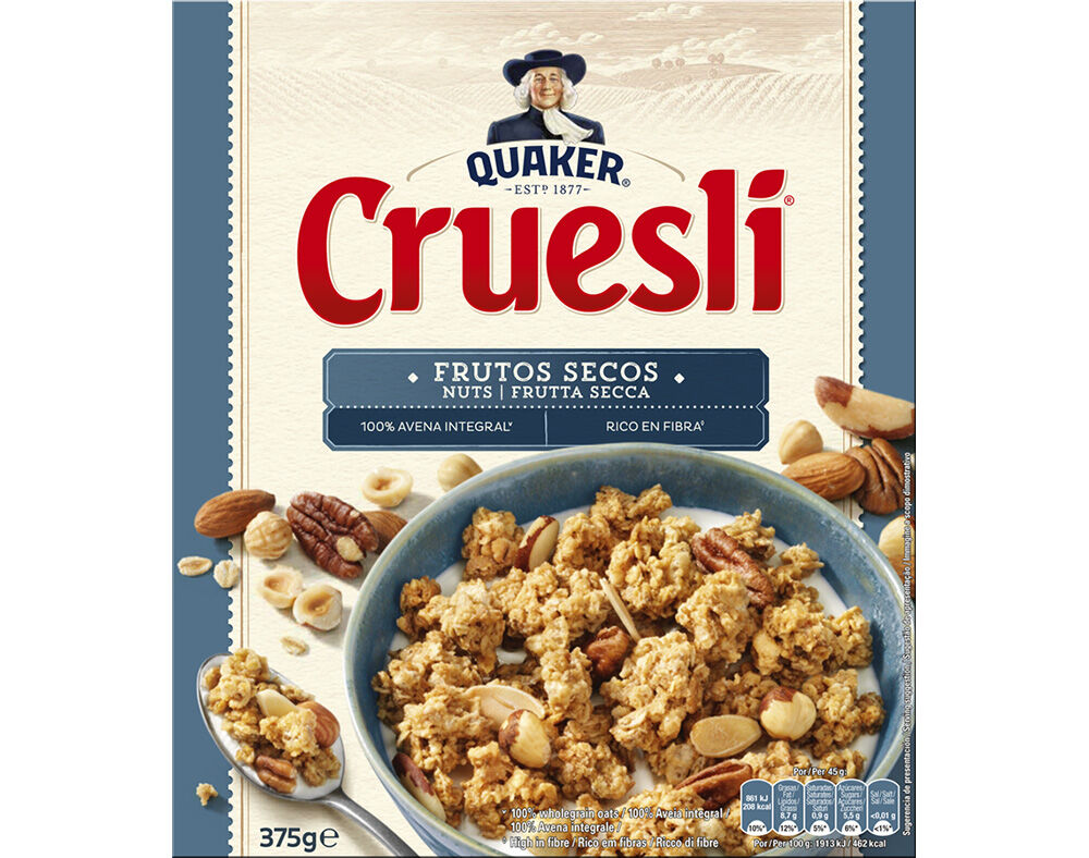 CEREAIS QUAKER CRUESLI 4 FRUTOS SECOS 375G