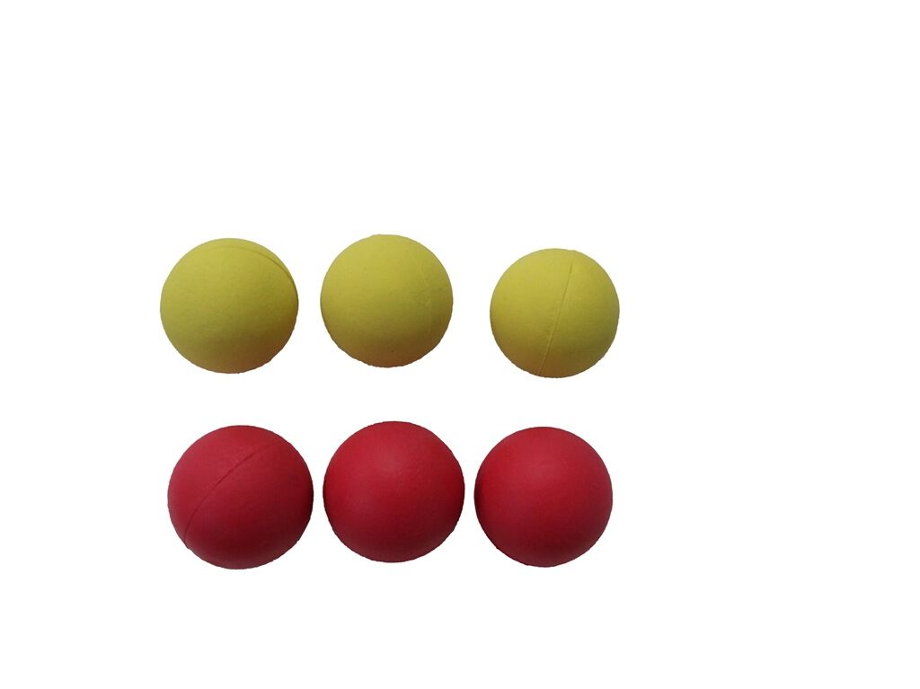 BOLA BORRACHA AUCHAN 3 UNIDADES 6CM CORES SORTIDAS