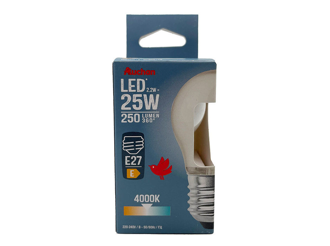 L&Acirc;MPADA LED ESF&Eacute;RICA AUCHAN E27 25W LUZ BRANCA image number 0