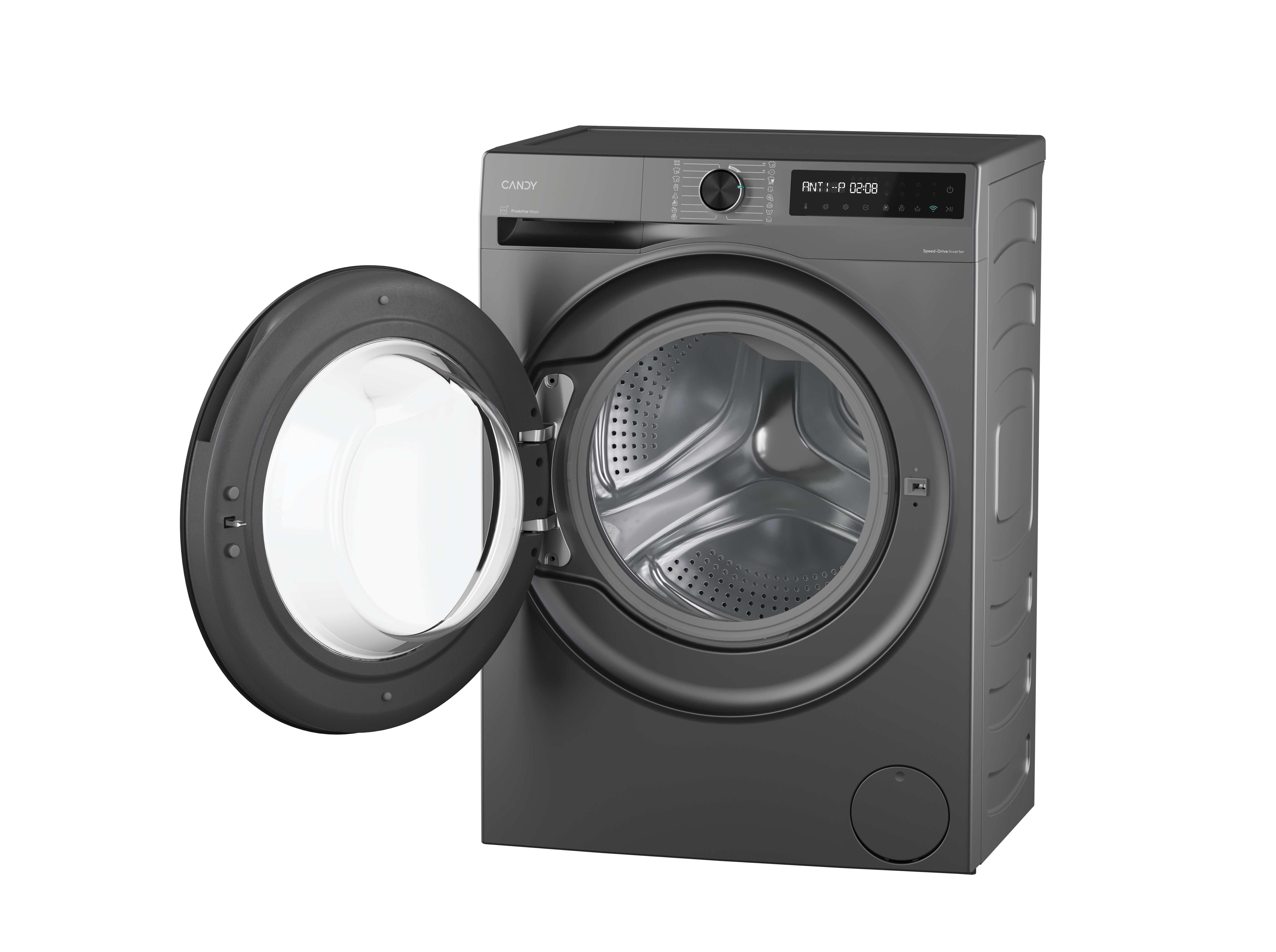 M&Aacute;QUINA DE LAVAR ROUPA CANDY PROWASH 500 BR 49SBL8G-S - CINZA A 9KG image number 3