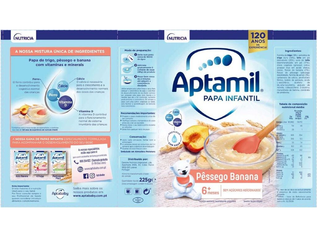 FARINHA L&Aacute;CTEA APTAMIL P&Ecirc;SSEGO BANANA 225G image number 1
