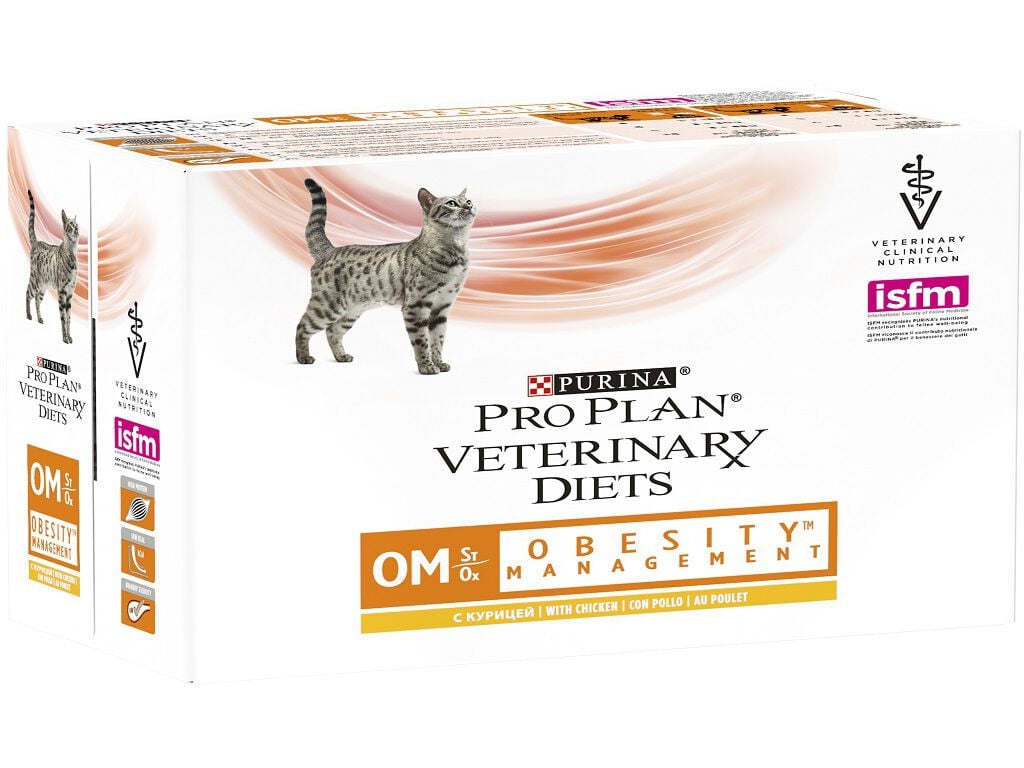 COMIDA H&Uacute;MIDA VET PRO PLAN GATO ST/OX OBESITY FRGO 10X85G