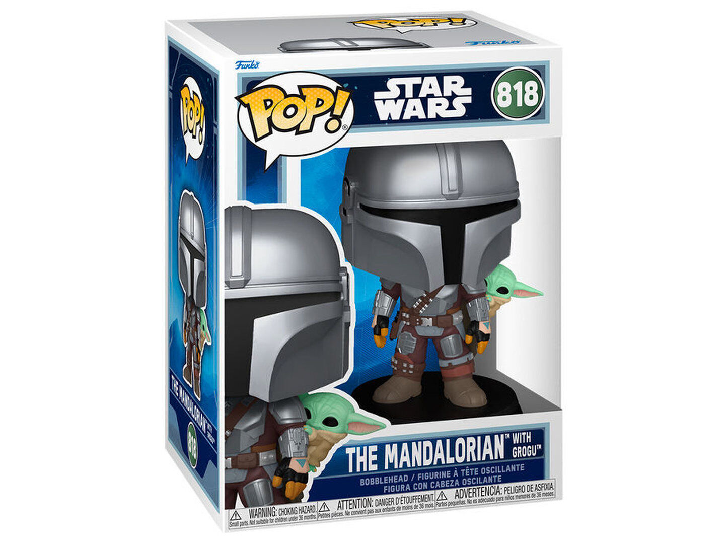 FIGURA POP! FUNKO POP STAR WARS: M&G- THE MANDALORIAN WITH GROGU image number 0