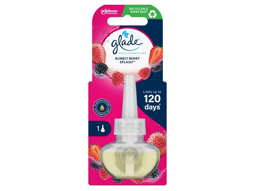 AMBIENTADOR EL&Eacute;CTRICO RECARGA GLADE BERRY SPLASH 20ML image number 0