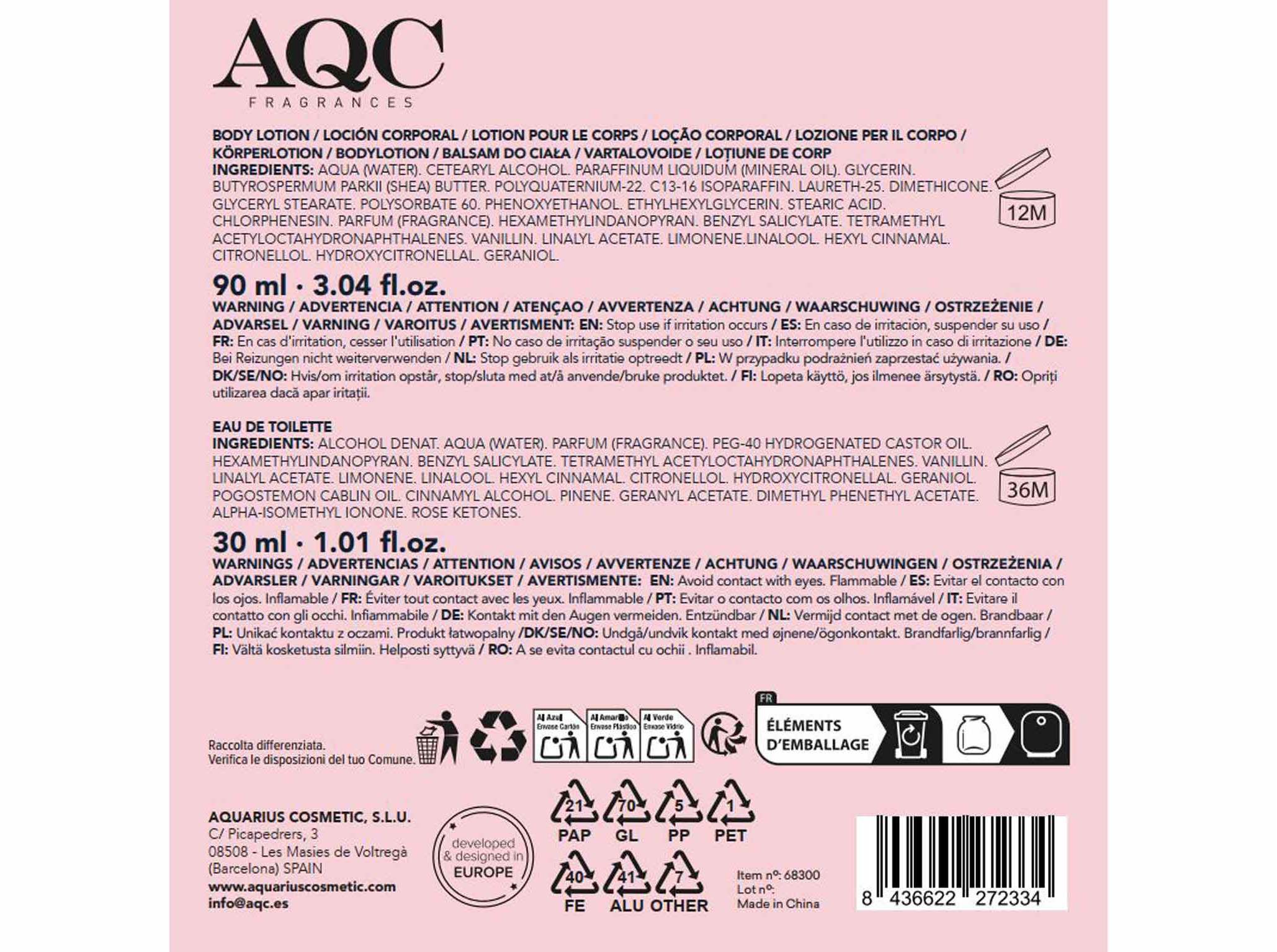 COFFRET AQC FRAGANCES SUBLIME HARMONY image number 1