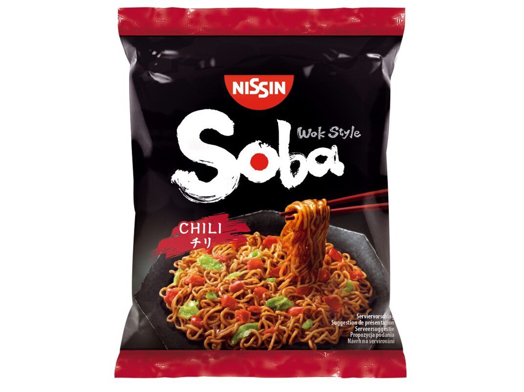 SOBA NISSIN NOODLES CHILI 111G image number 1