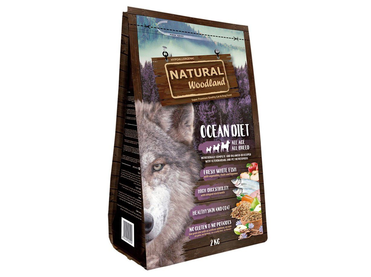 RA&Ccedil;&Atilde;O C&Atilde;O NATURAL WOODLAND OCEAN DIET 2 KG image number 0