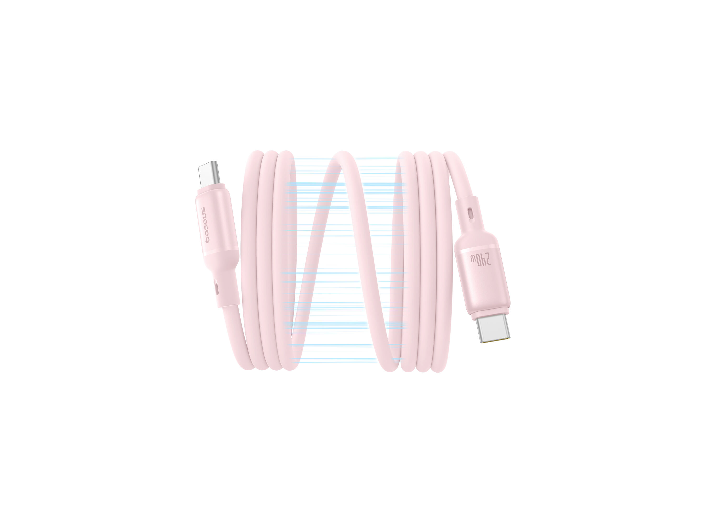 CABO MAGNETICO BASEUS BABY PINK PICOGO USB-C/USB-C image number 2