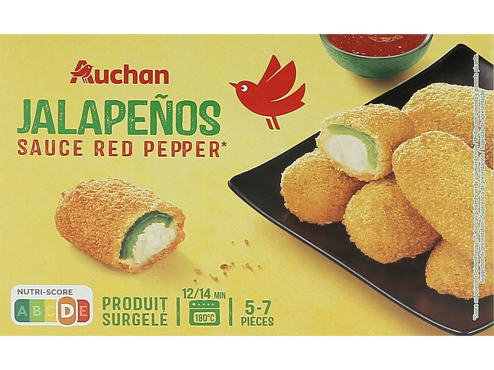 JALAPE&Ntilde;OS AUCHAN MARINADOS COM MOLHO PICANTE 250G