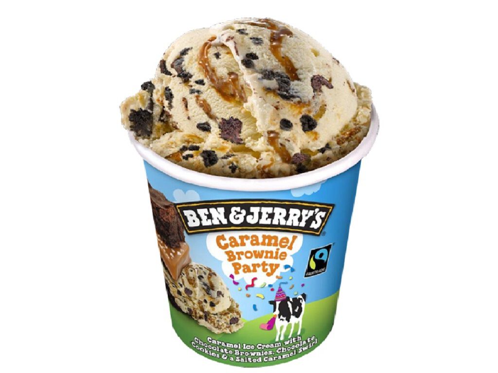 GELADO B&J CARAMEL BROWNIE PARTY 465ML