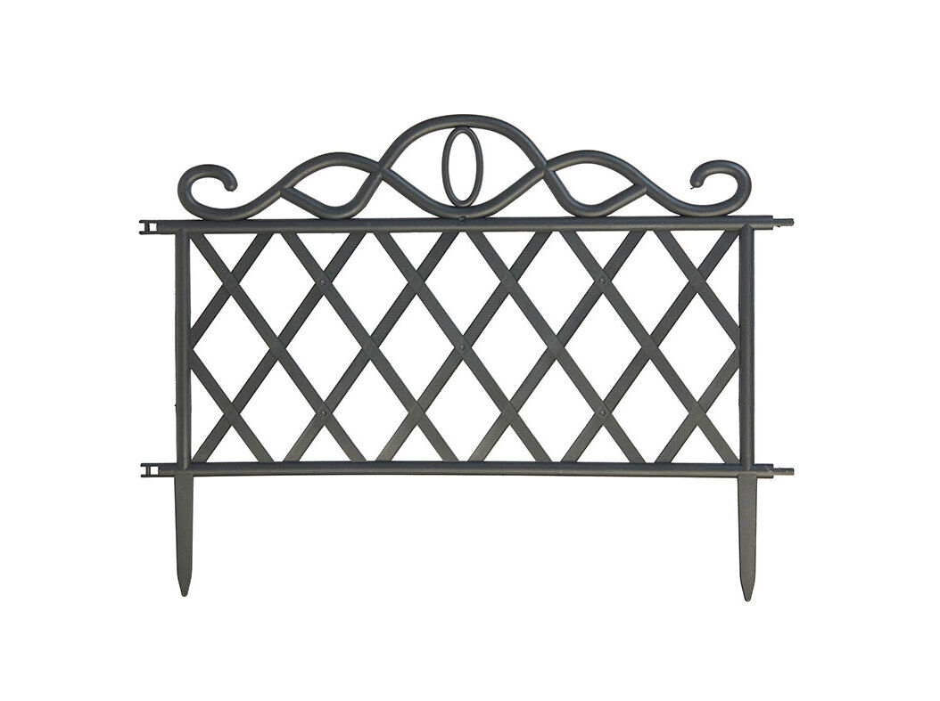 CERCA POLIPROPILEN GARDENSTAR PRETA 48X36CM