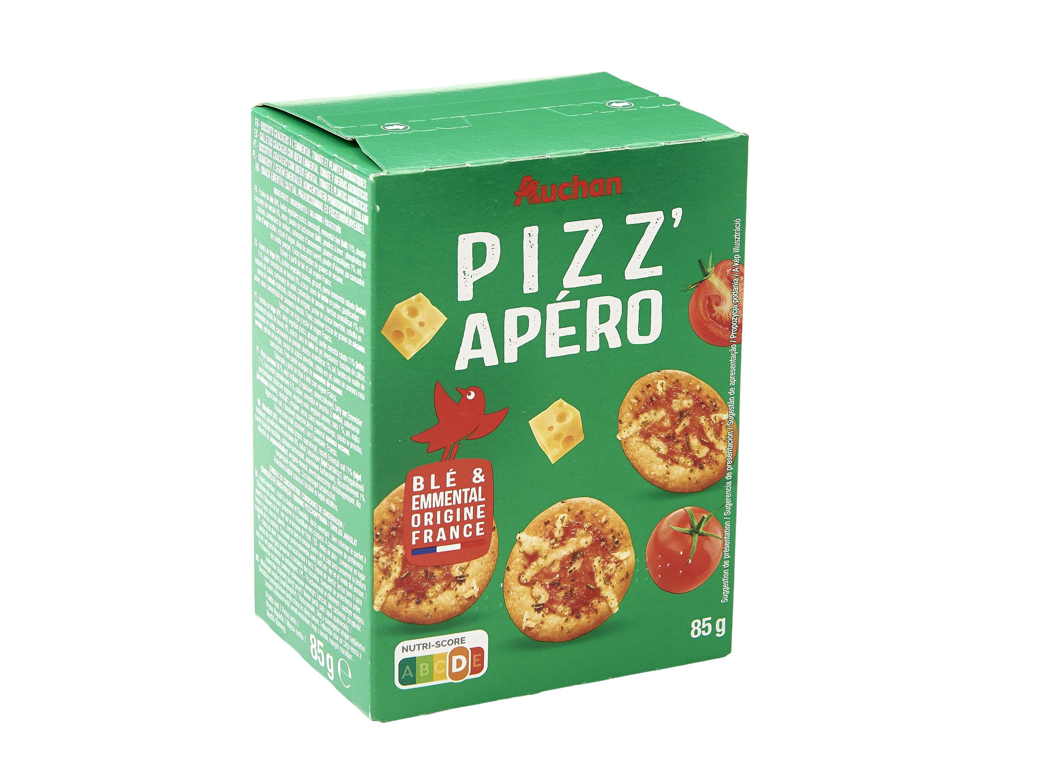 APERITIVOS AUCHAN PIZZ'AP&Eacute;RO 85G image number 0