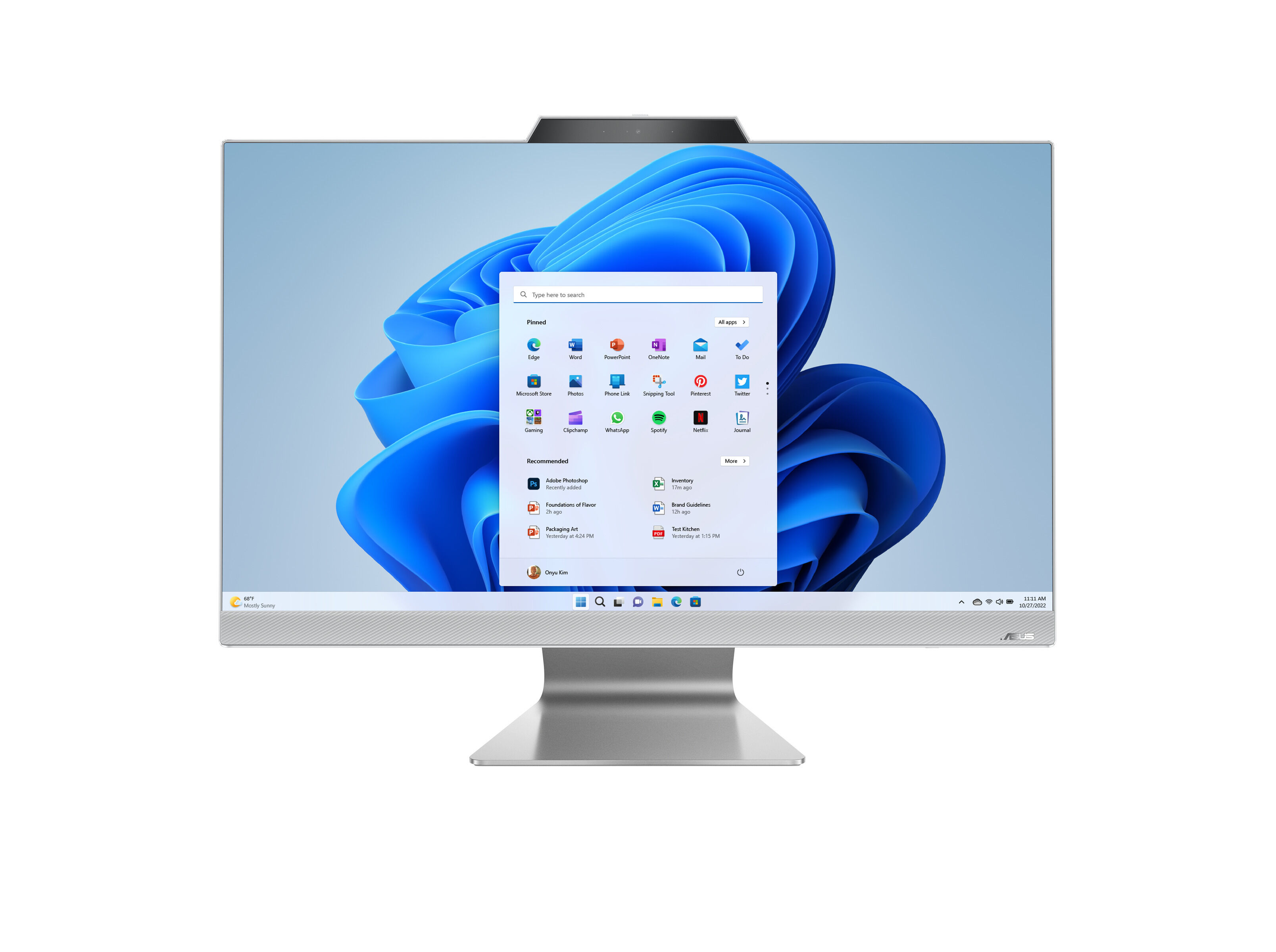 ALL IN ONE ASUS M3702WFAK (27'' FHD R5/16G/512G)