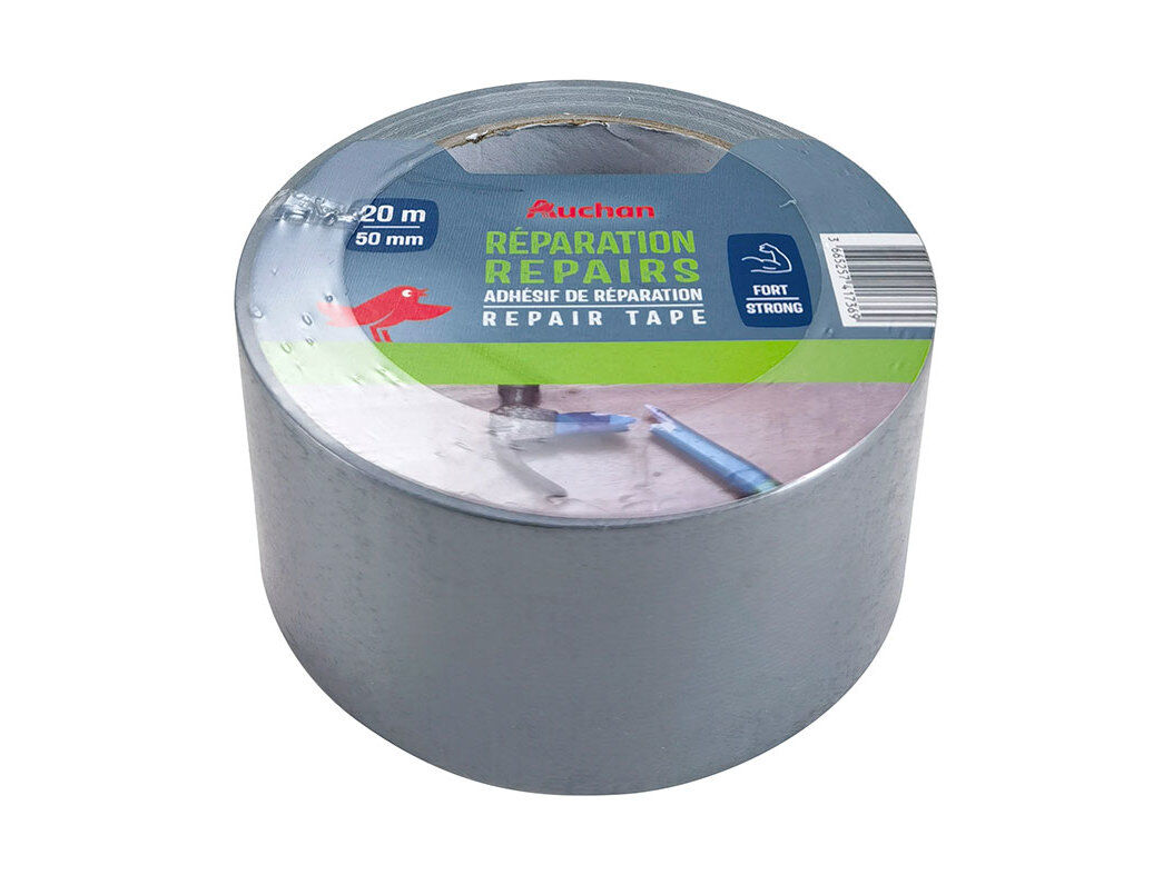 FITA DE REPARA&Ccedil;&Atilde;O AUCHAN PRATA 50MMX20M
