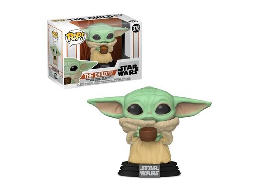FIGURA POP! STAR WARS - MANDALORIAN CHILD WITH CUP image number 0