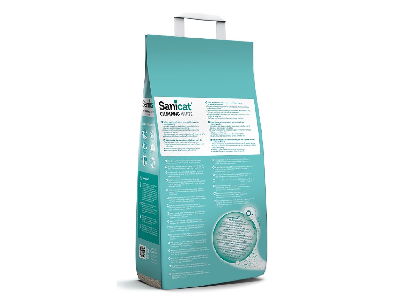 AREIA AGLOMERANTE GATO SANICAT WHITE ROSE 8L image number 1