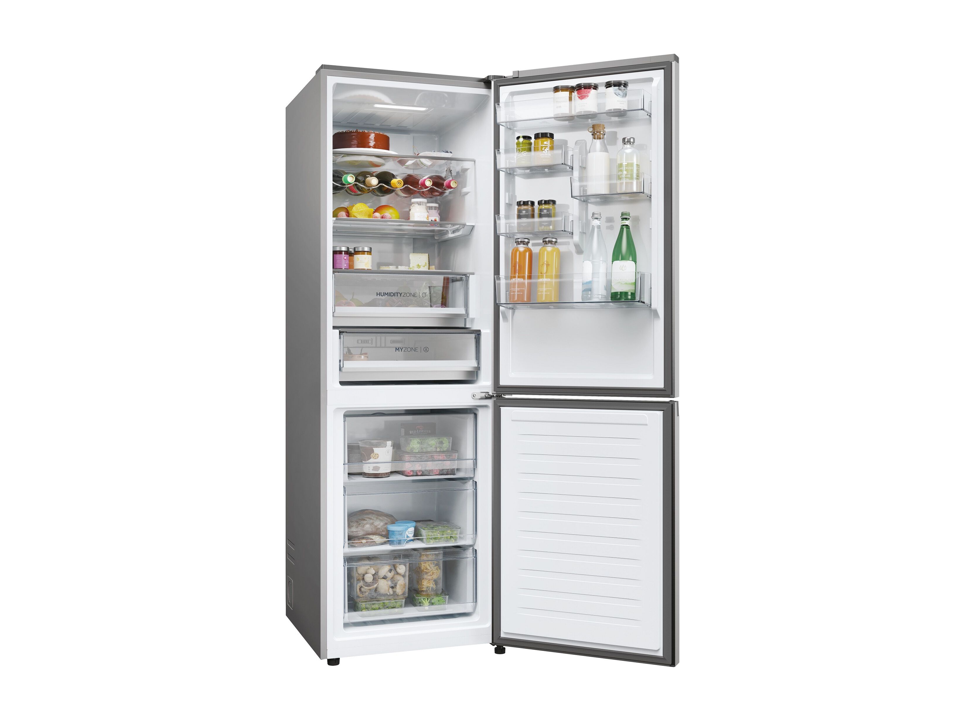 FRIGOR&Iacute;FICO COMBINADO HAIER HDPW5618CNPK NO FROST C 352L INOX image number 5
