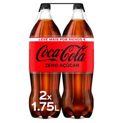Refrigerante Com Gás Coca-cola Zero Açúcar 2x1.75l