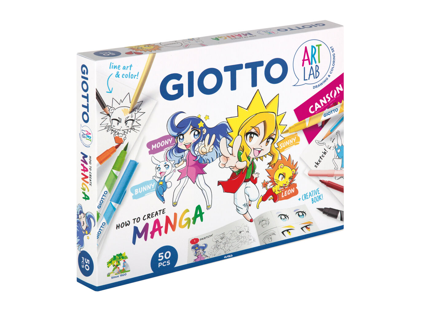 CONJUNTO DE PINTURA ART LAB GIOTTO MANGA image number 2