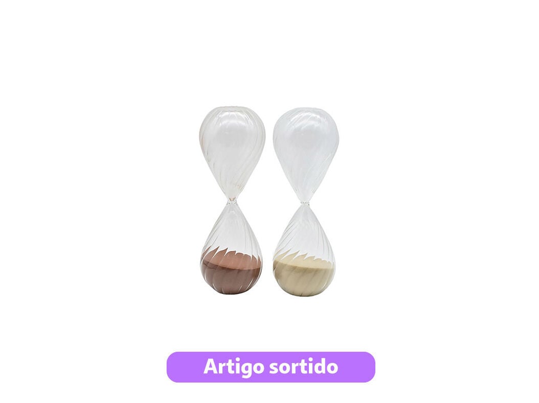 REL&Oacute;GIO DE AREIA ACTUEL VIDRO 8.2X24CM 30 MIN CORES SORTIDAS