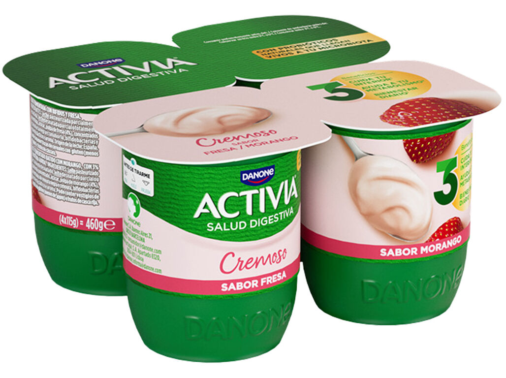 BIFIDUS CREMOSO ACTIVIA MORANGO 115GX4 image number 0