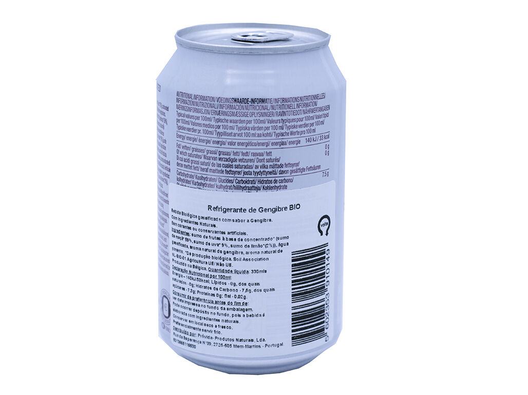 REFRIGERANTE BIO WHOLE EARTH GENGIBRE S/ A&Ccedil;&Uacute;CAR 330 ML image number 1