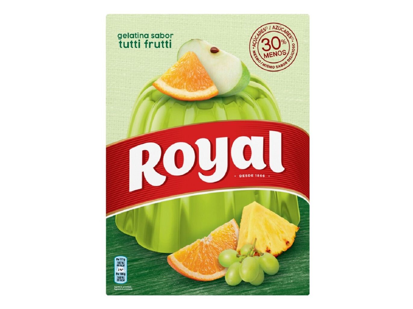 GELATINA ROYAL TUTTI FRUTTI 2X57G