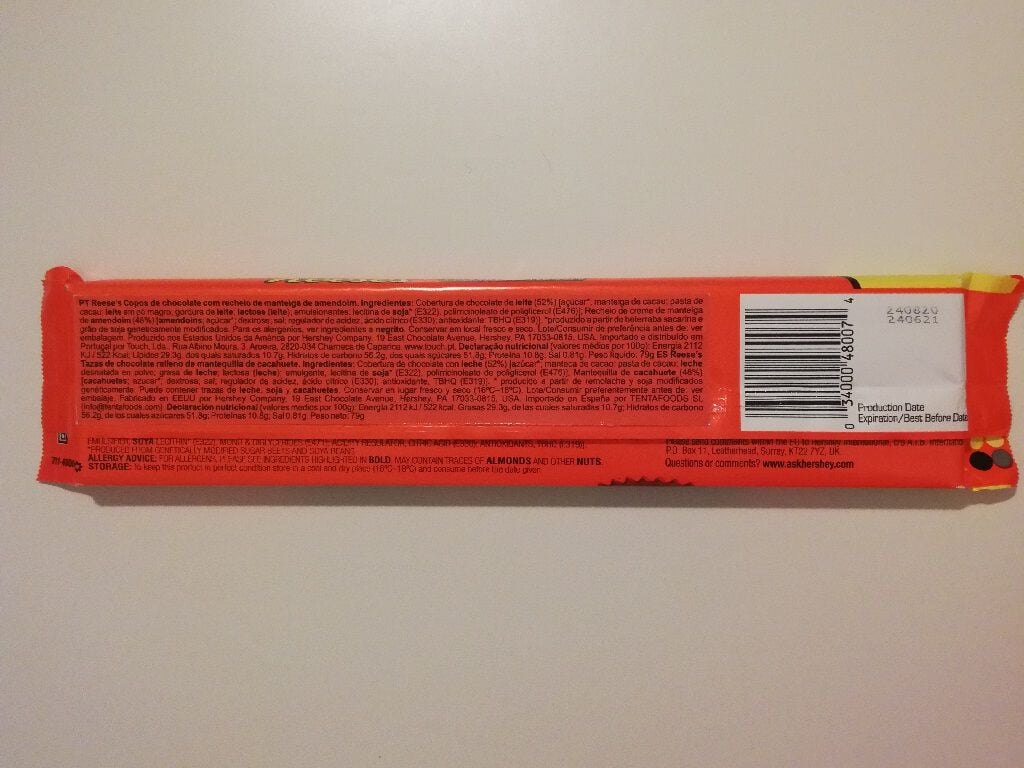 CHOCOLATE REESE'S COM MANTEIGA AMENDOIM 4 CUP 79G image number 1