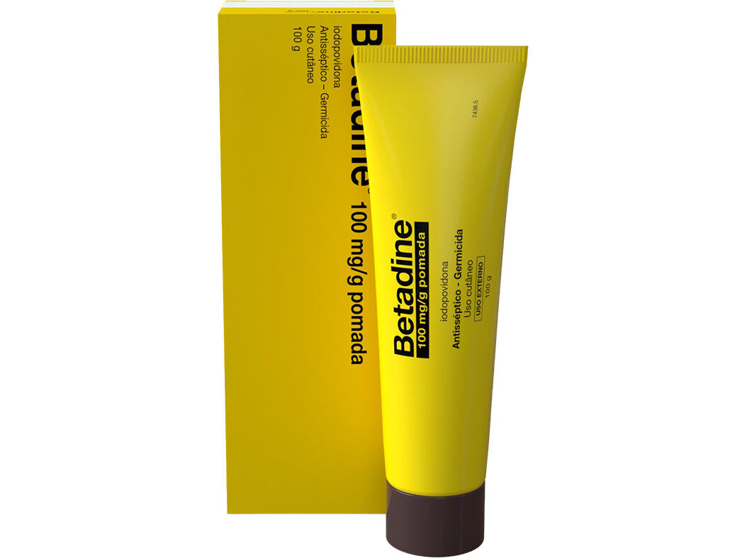 POMADA BETADINE D&Eacute;RMICA 100MG/G 100G image number 0