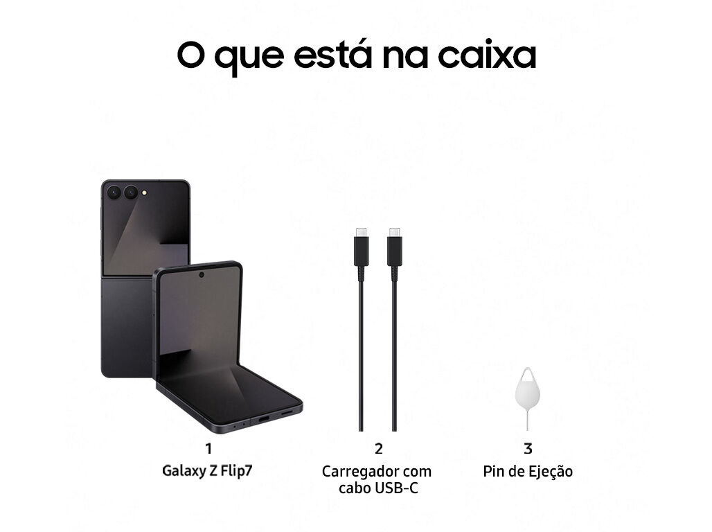 SMARTPHONE SAMSUNG GALAXY Z FLIP 7 512GB PRETO image number 6