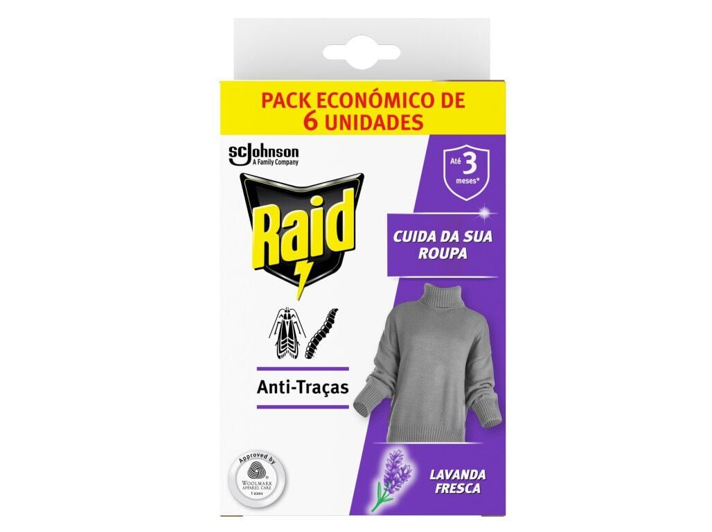 INSECTICIDA ANTI-TRA&Ccedil;A RAID GEL LAVANDA 6UN