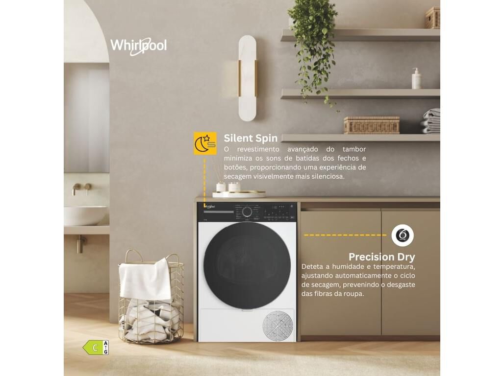 M&Aacute;QUINA DE SECAR ROUPA WHIRLPOOL C WD 84M WBS SPT C 8KG image number 1