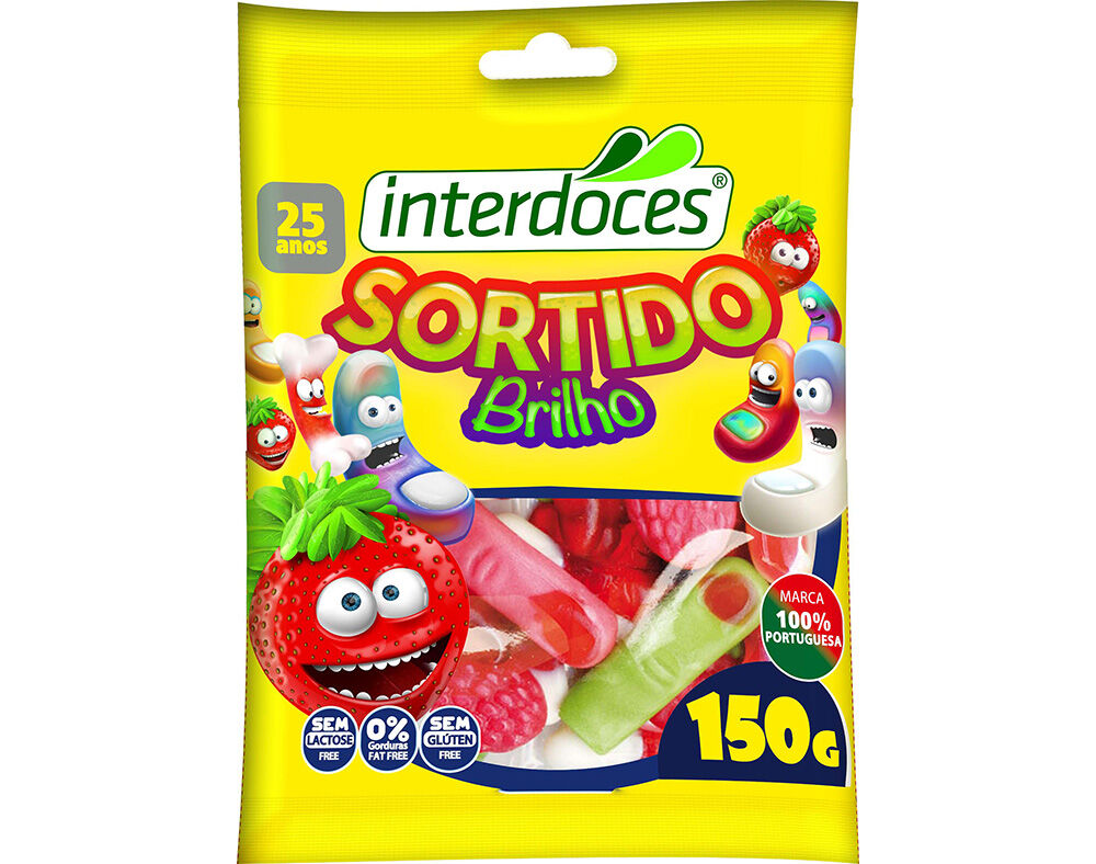 GOMAS INTERDOCES SORTIDO BRILHO 150G image number 0
