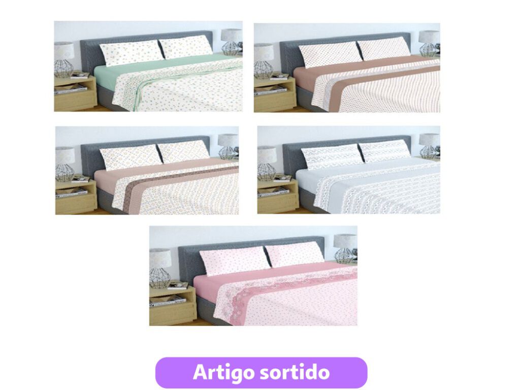 JOGO CAMA KING SIZE HOMESPECIAL 260X270CM CORES SORTIDAS