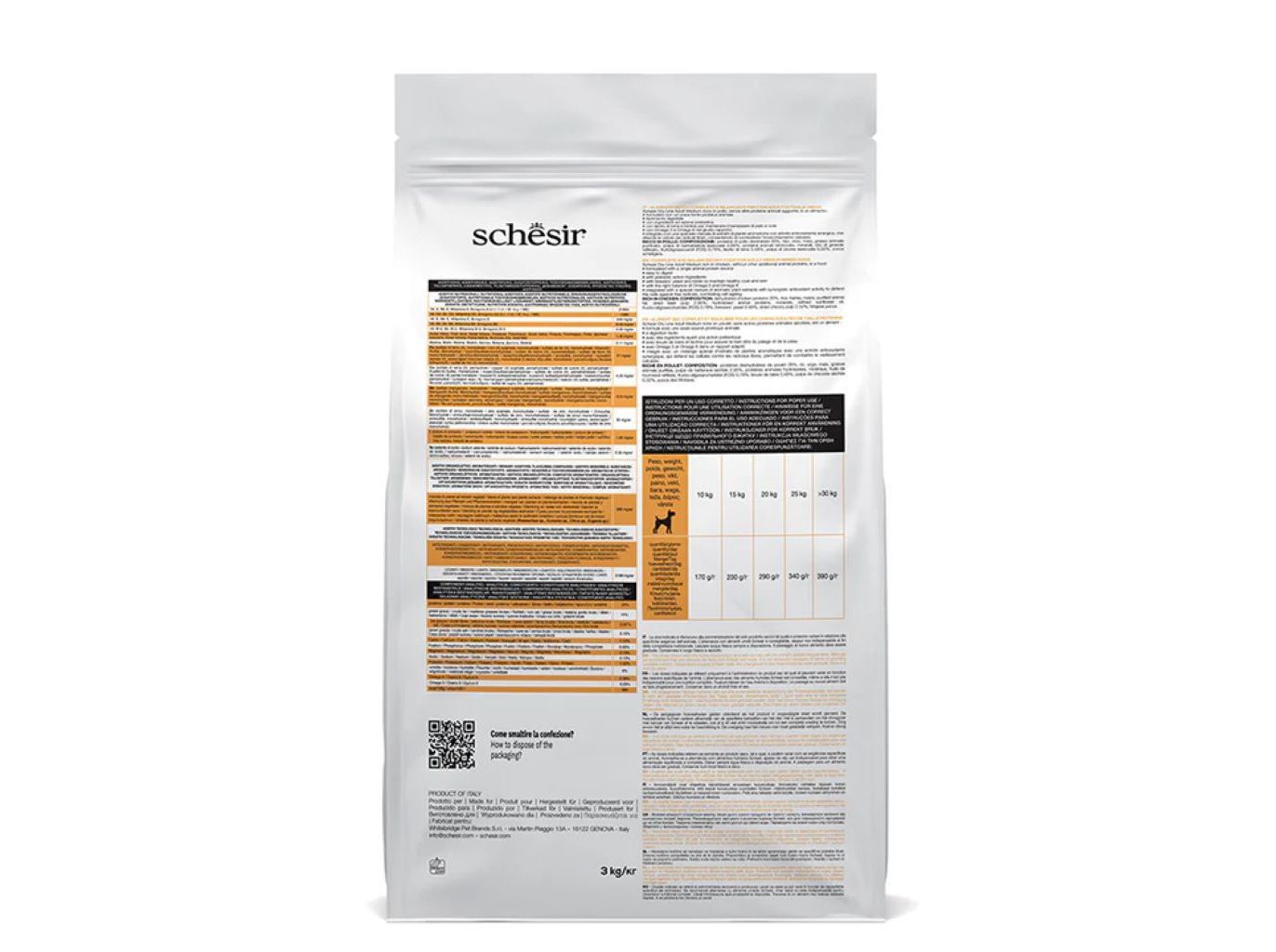 RA&Ccedil;&Atilde;O PARA C&Atilde;O SCHESIR M&Eacute;DIO FRANGO 3KG image number 1