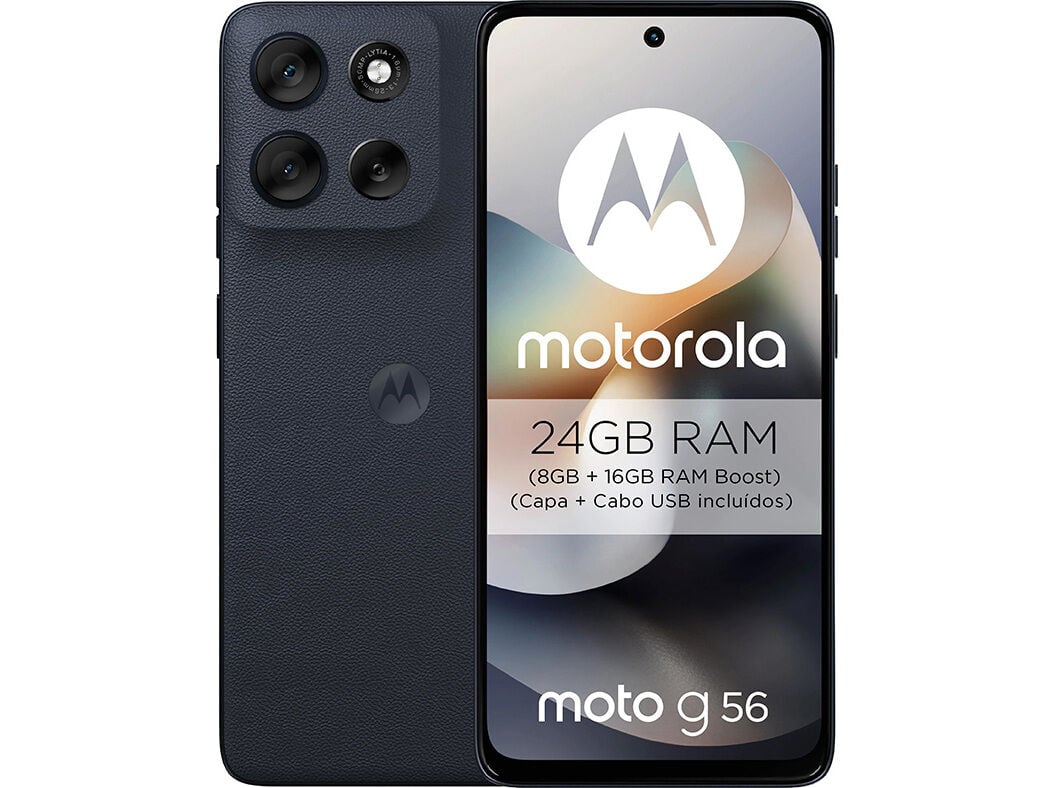 SMARTPHONE MOTOROLA G56 5G 8GB 512GB PRETO