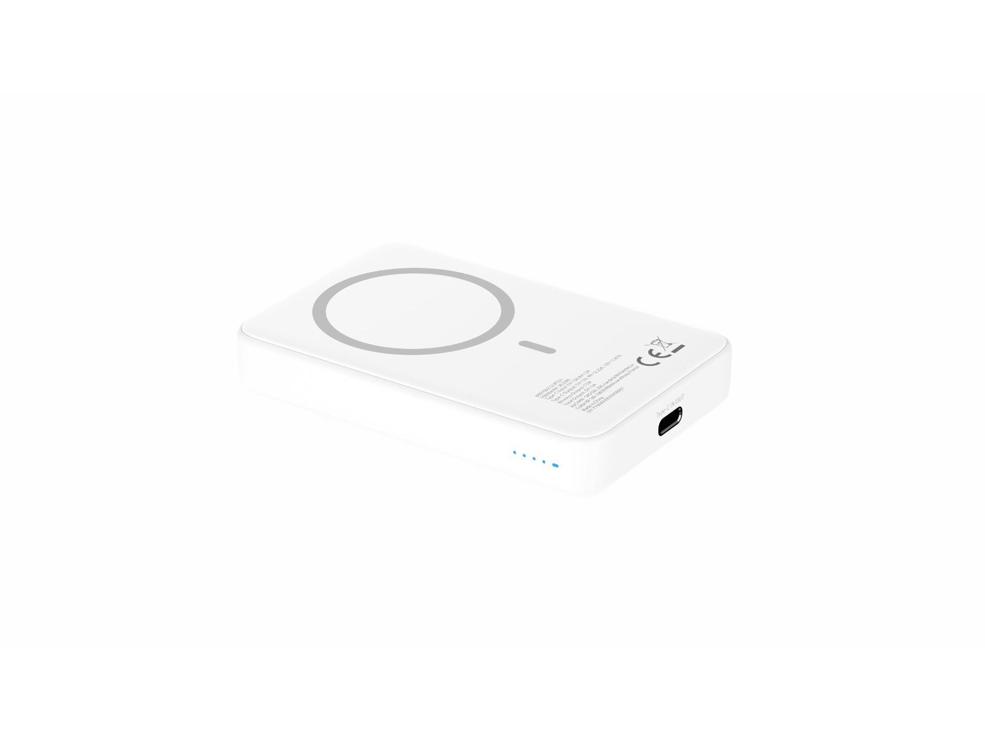 POWERBANK MAGN&Eacute;TICO QILIVE 600166213 BRANCO 10000 MAH 15W image number 1