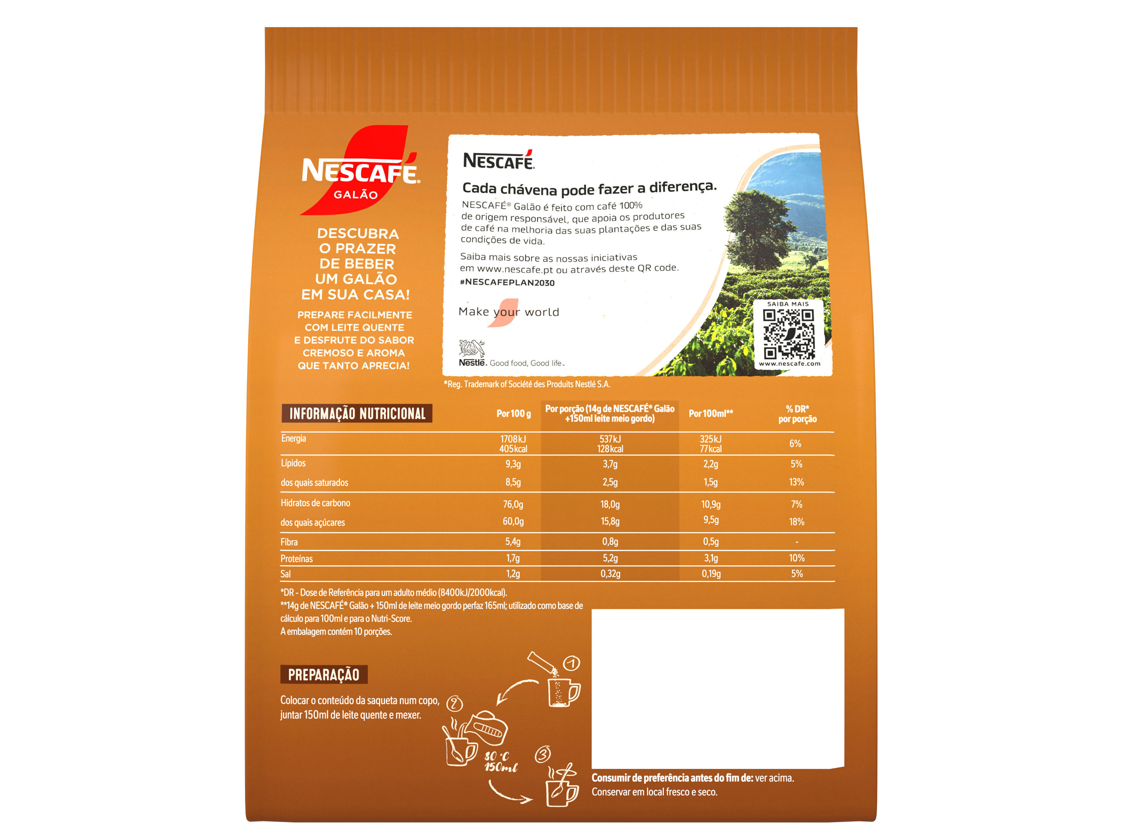 CAFE SOLUVEL NESCAF&Eacute; GAL&Atilde;O 140 G image number 1